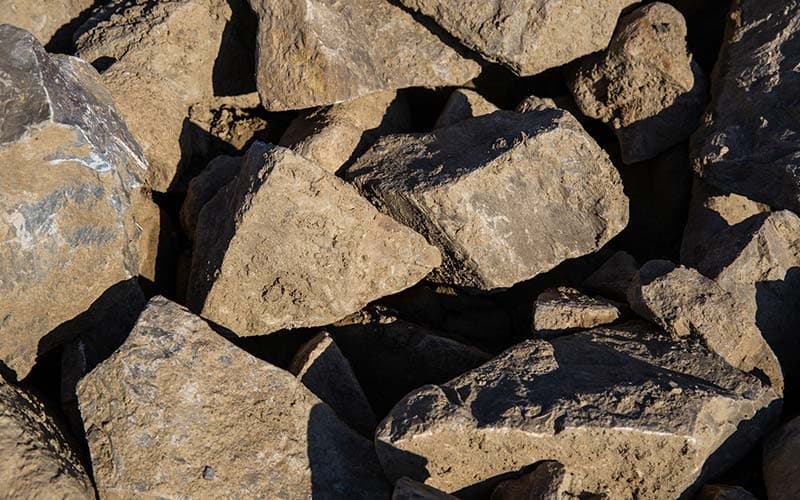 Sassi da muro di pietra forte